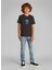Baskılı Siyah Erkek Çocuk T-Shirt IB0IB02456BEH 1