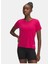 1386337-681 Ua Launch Camo Shortsle Yuvarlak Yaka Fitted Pembe Kadın T-Shirt 1