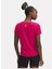 1386337-681 Ua Launch Camo Shortsle Yuvarlak Yaka Fitted Pembe Kadın T-Shirt 2