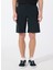 2096211011FM2359 Siyah Normal Düz Erkek Şort 3