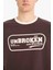 %100 Pamuk Boxy Fit Bisiklet Yaka Baskılı Kısa Kollu Tişört F4446AX25SM 5