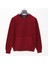 O Yaka Kanguru Cepli Uzun Kollu Sweatshirt - (M-2xl) - SWT-223 - Bordo 1