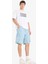 %100 Pamuk Kargo Fit Jean Bermuda Şort E1381AX25SM 2