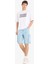 %100 Pamuk Kargo Fit Jean Bermuda Şort E1381AX25SM 3