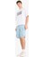%100 Pamuk Kargo Fit Jean Bermuda Şort E1381AX25SM 4