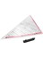 30CM Çizim Üçgen Cetvel Çok Işlevli Çizim Tasarım Cetveli (Yurt Dışından) 3