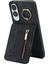 Samsung Galaxy S25 Edge Fermuarlı Rfıd Engelleme Retro Deri + Tpu Telefon Kılıfı Kickstand ile (Yurt Dışından) 1