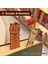 4 Adet Ahşap Ayraç Karikatür Hayvan Doğum Günü Hediye Ayracı Gravür (Yurt Dışından) 4