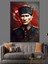 Mustafa Kemal Atatürk ve Bayrak Dekoratif Kanvas - Mdf Ahşap Tablo 1