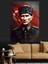 Mustafa Kemal Atatürk ve Bayrak Dekoratif Kanvas - Mdf Ahşap Tablo 3