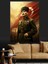 Bayrak Önü Mustafa Kemal Atatürk Dekoratif Kanvas - Mdf Ahşap Tablo 1