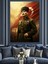 Bayrak Önü Mustafa Kemal Atatürk Dekoratif Kanvas - Mdf Ahşap Tablo 2