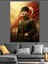 Bayrak Önü Mustafa Kemal Atatürk Dekoratif Kanvas - Mdf Ahşap Tablo 3
