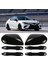 Yan Kapı Ayna Kapakları + Kapı Kolu Kapakları Toyota Camry 2018 Için Değiştirin 2019 2020 2021 2022 2023 Aksesuarları (Siyah) (Yurt Dışından) 2