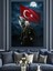 Mustafa Kemal Atatürk ve Kurt Dekoratif Kanvas - Mdf Ahşap Tablo 1