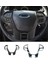 Araba Direksiyon Paneli Kapak Trim Çerçeve Dekoratör Etiket Ford Ranger Everest 2015+ Için Aksesuarlar, Siyah Ahşap Tahıl (Yurt Dışından) 2