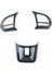 3 Adet/takım Abs Araba Direksiyon Düğme Kapağı Etiket Iç Dekorasyon Mg5 Mg6 Mg Hs Zs Araba Styling Karbon Fiber (Yurt Dışından) 3
