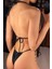 Kadın Siyah Yandan Bağlamalı Tangalı Üçgen Bikini Mayo Takımı 5