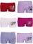 6 Adet Düz Baskılı Kız Çocuk Boxer 402 1