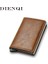 Kırmızı Stil Dıenqı Üst Cüzdan Erkek Para Çantası Mini Cüzdan Erkek Vintage Kahverengi Deri Rfid Kart Tutucu Cüzdan Küçük Akıllı Cüzdan Cep (Yurt Dışından) 5