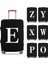 Siyah Stil L Beden Bavul Koruyucu Kapak Beyaz Harfler Baskılı Seyahat Aksesuarları Elastik Bavul Toz Tekerlekli Kasa 18''-28'' Valiz Uygulanacak (Yurt Dışından) 4