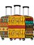PXTAFROPA06 Stili S Beden Afro Desen Baskılı Seyahat Valizi Kılıfı - Elastik Seyahat Trolley Koruyucu Kılıf (Yurt Dışından) 3