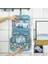 Donanma Nokta Stili Erkek ve Kadın Makyaj Seyahat Çantaları Banyo Yıkama Sınıflandırma Askılı Çanta Su Geçirmez Kozmetikler Depolama Kiti Tote Kozmetik Çantası (Yurt Dışından) 3