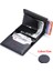 Siyah 19889810 Stili Yeni Erkek Cüzdanı Moda Karbon Fiber Anti Hırsızlık Rfid Akıllı Kart Tutucu Cüzdan Retro Basit Nötr Alüminyum Mini Cüzdan (Yurt Dışından) 4