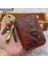 Kumral Tarzı %100 Gerçek Deri Anahtar Cüzdanı Erkek Araba Anahtar Tutucu Retro Anahtar Çantası Erkek Cüzdanı Vintage Ev Sahibi Anahtarlık Dana Derisi Kartlık Kılıfı (Yurt Dışından) 2
