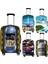 PXTCAR06 Stili L Beden Seyahat Için Moda Araba Uçak Baskılı Bavul Kılıfı Anti-Toz Valiz Koruyucu Kapak Bagaj Trolley Kılıf Kapağı (Yurt Dışından) 5