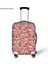 L2753F26 Style M Beden Twoheartsgirl Pembe Çiçekli Schnauzer Baskılı Seyahat Valizi Kılıfı Elastik Toz Geçirmez Valiz Koruyucu Uçuş Kılıfı (Yurt Dışından) 5