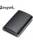 Eyu Kahverengi X-12C Stili Zovyvol Alüminyum Cüzdan Metal Kredi Kartı Tutucu Otomatik Esnek Pu Deri Anti-Hırsızlık Rfid Engelleme Cüzdan Pasaport Tutucu Erkek (Yurt Dışından) 2