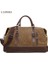 Lacivert Tarzı Vintage Kanvas Seyahat Çantası Deli At Derisi Erkekler Duffle Bag Tek Omuzlu Bagaj Büyük Hafta Sonu Çantası Gece Çantaları (Yurt Dışından) 2
