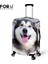CA5005 Stili S Beden Forudesıgns Seyahat Valizi Kılıfı Sevimli Husky Köpek Baskılı Seyahat Kılıfı Toz Geçirmez Elastik Toz Geçirmez Bavul Kılıfı Kapakları (Yurt Dışından) 3
