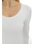 Uzun Kollu U Yaka Slim Fit Kadın Body 2041 3