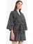 Regular Fit Desenli Kuşaklı Pamuklu Kimono-Fall in Love D0453AX25SP 4