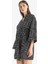 Regular Fit Desenli Kuşaklı Pamuklu Kimono-Fall in Love D0453AX25SP 5