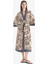 Regular Fit Kuşaklı Etnik Desenli Pamuklu Kimono-Fall in Love D0456AX25SP 4