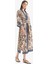 Regular Fit Kuşaklı Etnik Desenli Pamuklu Kimono-Fall in Love D0456AX25SP 5