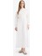 Relax Fit Bisiklet Yaka Kuşaklı Poplin Uzun Kollu Maxi Tesettür Elbise F1382AX25SM 2