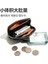 Gri Stil Japon Erkek ve Kadın Cüzdanı Su Geçirmez Mini Para Çantası Pu Deri Sıfır Bozuk Para Cüzdanı Rahat Kart Çantası Fermuarlı Kulaklık Çantası (Yurt Dışından) 4