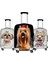 YY2951 Stili L Beden Twoheartsgirl Sevimli Yorkshire Terrier Köpek Baskılı Valiz Kılıfları Su Geçirmez Seyahat Bavul Kapakları Trolley Case Kapak (Yurt Dışından) 3