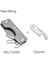G2GREY Açıcı Stili Anahtar Cüzdanı Alüminyum Metal Edc Erkek Anahtar Tutucu Akıllı Düzenleyici Ev Sahibi Anahtarlık Çanta Cüzdan (Yurt Dışından) 1