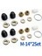 M14 2 Set Ebike Tekerlek Motor Şaftı 14MM Tekerlek Kilidi 500-5000W Motor Için (Yurt Dışından) 2