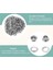 Grommet ve Rondela 500 Adet, 2 Kit, Deri Çantalar Için Banner (Gümüş, 1/4 Inç) (Yurt Dışından) 4
