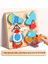Çocuk Üç Boyutlu Ahşap Puzzle Tahtası Bebek Montessori Erken Eğitim Eşleştirme Hayvan Şekli Blokları Hediye Oyuncaklar (Yurt Dışından) 1