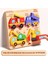 Çocuk Üç Boyutlu Ahşap Puzzle Tahtası Bebek Montessori Erken Eğitim Eşleştirme Hayvan Şekli Blokları Hediye Oyuncaklar (Yurt Dışından) 1