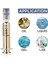 1ml Altın Metal Pistonlu Cam Şırınga 10 Adet Sızıntı Önleyici Şırınga (Yurt Dışından) 4