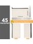 Boş Dıy El Sanatları Çantası Tuval Kalem Kutusu Boş Makyaj Çantaları- 45 Paket (Yurt Dışından) 2