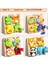 Çocuk Üç Boyutlu Ahşap Puzzle Tahtası Bebek Montessori Erken Eğitim Eşleştirme Hayvan Şekli Blokları Hediye Oyuncaklar (Yurt Dışından) 1